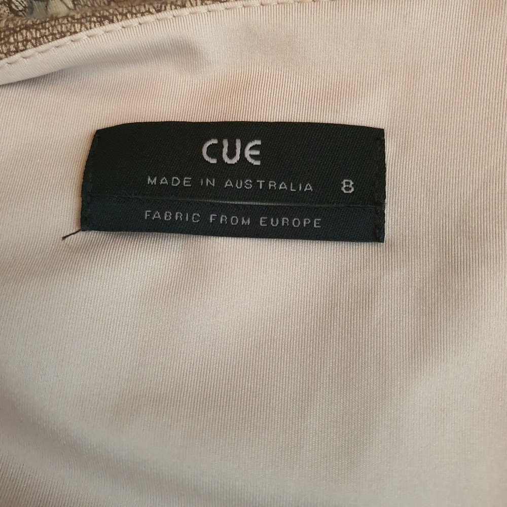 Cue Bodycon Zipped Dress Size 8 - Picture 7 of 8